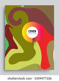 Modern abstract covers template. Cool gradient shapes composition, vector covers design.