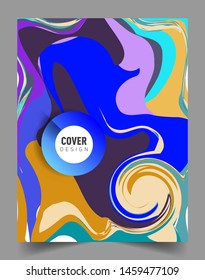 Modern abstract covers template. Cool gradient shapes composition, vector covers design.