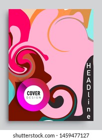 Modern abstract covers template. Cool gradient shapes composition, vector covers design.