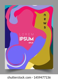 Modern abstract covers template. Cool gradient shapes composition, vector covers design.