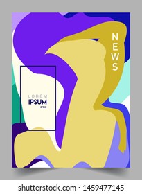 Modern abstract covers template. Cool gradient shapes composition, vector covers design.