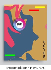 Modern abstract covers template. Cool gradient shapes composition, vector covers design.