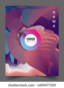 Modern abstract covers template. Cool gradient shapes composition, vector covers design.
