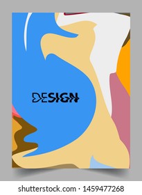 Modern abstract covers template. Cool gradient shapes composition, vector covers design.