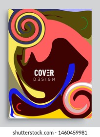 Modern abstract covers template. Cool gradient shapes composition, vector covers design.