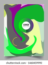 Modern abstract covers template. Cool gradient shapes composition, vector covers design.