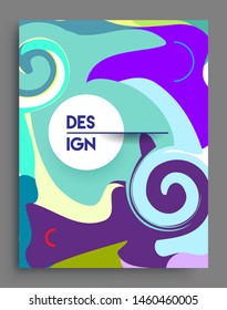 Modern abstract covers template. Cool gradient shapes composition, vector covers design.