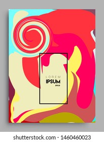 Modern abstract covers template. Cool gradient shapes composition, vector covers design.