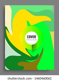 Modern abstract covers template. Cool gradient shapes composition, vector covers design.