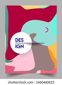 Modern abstract covers template. Cool gradient shapes composition, vector covers design.