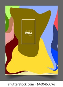 Modern abstract covers template. Cool gradient shapes composition, vector covers design.