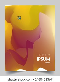 Modern abstract covers template. Cool gradient shapes composition, vector covers design.