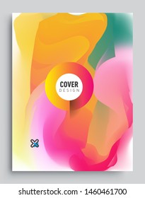 Modern abstract covers template. Cool gradient shapes composition, vector covers design.