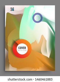 Modern abstract covers template. Cool gradient shapes composition, vector covers design.