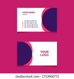 Modern abstract creative corporate   business promotional business card template design in vector.Visiting card for business and personal use.Brand identity.Clean and minimal business identity.
