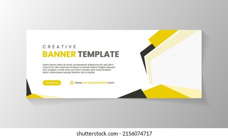 Modern, abstract and creative design banner template for promotion your product or business