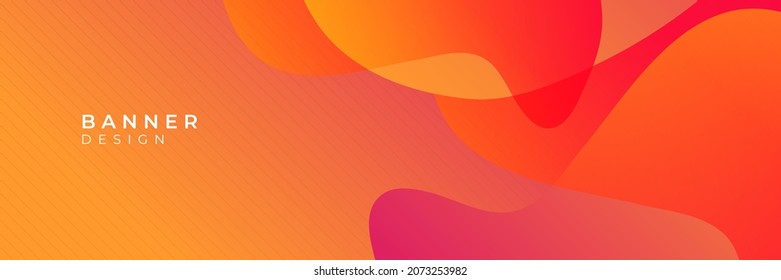 Modern abstract creative design blue banner background