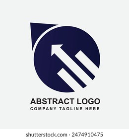 Diseño de logotipo creativo abstracto moderno.