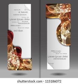 Modern abstract creative vector banner set