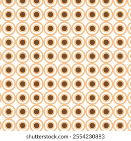 modern abstract creem colour and deep brown colour polka doot pattern