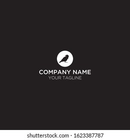 modern abstract of the crow logo