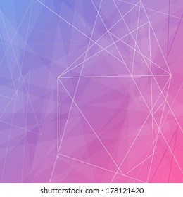 Modern abstract crystal background template. Vector illustration