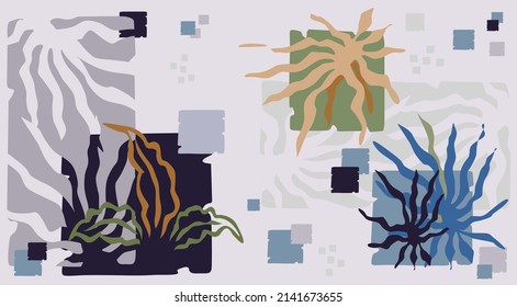 Modern abstract Cube pattern. Contemporary seamless pattern creative collage. Backgrounds textures.
