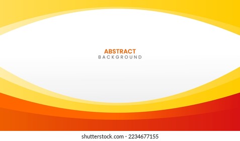 Modern abstract curve orange and yellow background