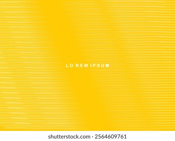 Modern abstract curved lines background. Trendy smooth dynamic gradient shape composition design element template with yellow color for banner, flyer, magazine, poster, cover, web, etc.