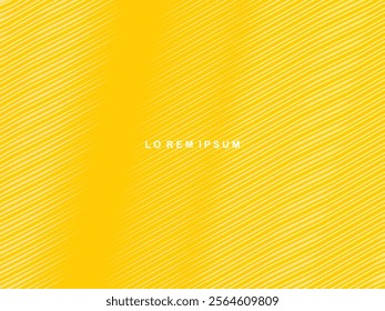 Modern abstract curved lines background. Trendy smooth dynamic gradient shape composition design element template with yellow color for banner, flyer, magazine, poster, cover, web, etc.