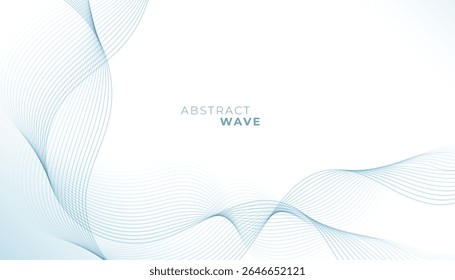 plano de fundo de linhas de fluxo curvilíneo moderno e abstrato para o vetor de apresentação