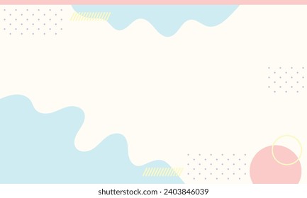 Modern Abstract cute landscape background vector