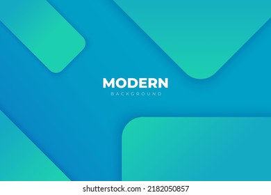 Modern abstract cyan background. Premium Vector. Suitable for banner, web design, flyer, brochure, etc.
