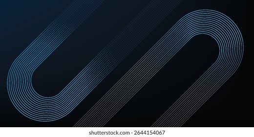 Modern Abstract Dark Background with Blue Line Patterns and Geometric Shapes vektor eps10
