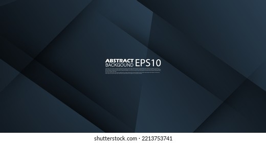 Fondo Oscuro Resumen Moderno Con Formas Sencillas Y Sombra. Diseño geométrico.Vector Eps10