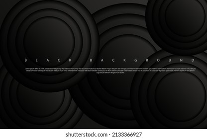 Modern abstract dark black premium background.Eps10 vector