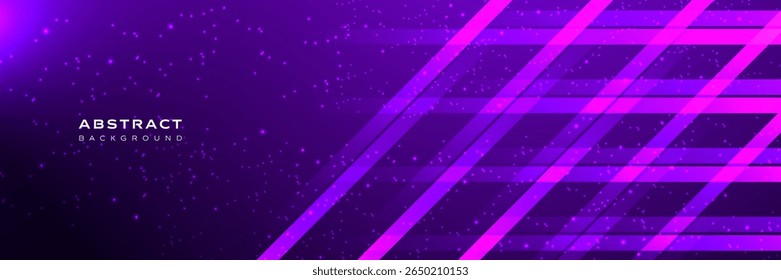 Modern Abstract Dark Blue Purple Background with Geometric Diagonal Lines. Banner, Template, Cover, Presentation, Wallpaper. Vector Illustration.
