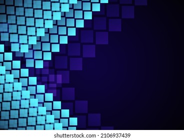 Modern abstract dark blue tech pattern background. Suit for business, corporate, institution, party, festive, seminar, and talks.