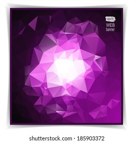 Modern Abstract Dark Colorful Triangle Polygonal vector background