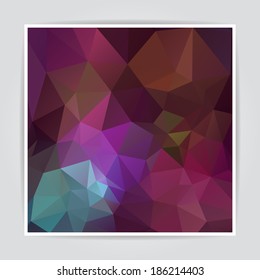 Modern Abstract Dark Colorful Triangle Polygonal vector background 