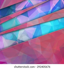 Modern Abstract Dark Colorful Triangle Polygonal vector background