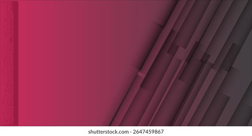 Fundo de gradiente escuro abstrato moderno com formas em camadas diagonais em Purple Dream Gradient e tons pretos. Perfeito para designs com temas tecnológicos, apresentações, sites. materiais de marketing digital.