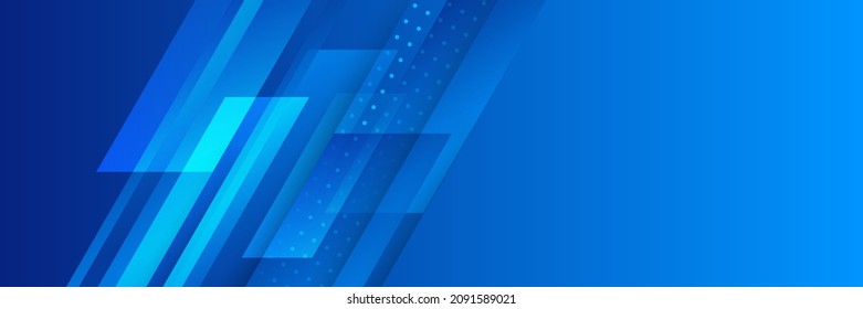 Modern abstract dark navy blue banner background. Vector abstract graphic design banner pattern background template.