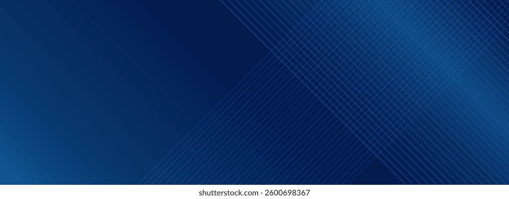 Modern abstract dark navy blue banner background. Vector abstract graphic design banner pattern background template.