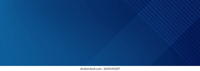Modern abstract dark navy blue banner background. Vector abstract graphic design banner pattern background template.