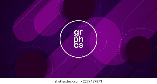 Moderner abstrakter, dunkelvioletter Farbverlauf-Hintergrund mit 3D-Look, violettem, einfachem Muster. dynamisches Design und Luxus.Eps10 Vektor
