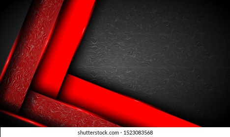 Modern abstract dark red background texture. Layer effects that overlap with red lights and wave line decoration.