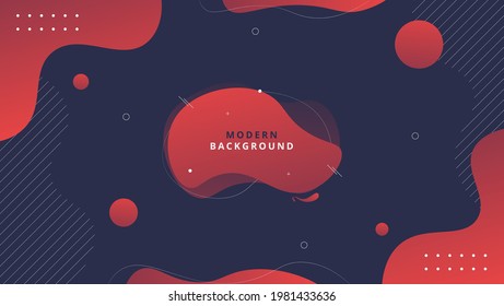 Resumen Moderno Fondo Del Elemento Fluido Rojo Oscuro. Puede Utilizarse Para Banner, Portada, Movimiento, Papel De Fondo O Presentación.