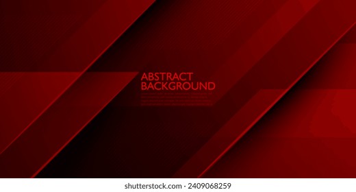 Modern abstract dark red gradient illustration background with 3d look and simple pattern. cool design and luxury.Eps10 vector