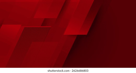 Modern abstract dark red gradient illustration background with 3d look and simple pattern. cool design and luxury. vector illustration